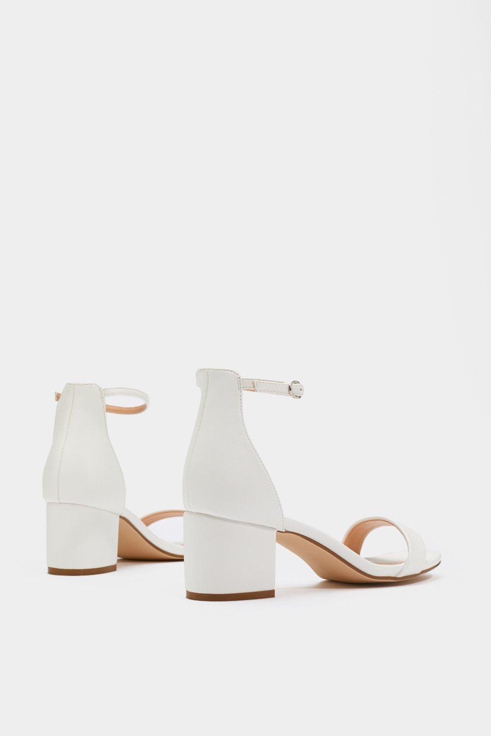 Nasty gal white discount sandals