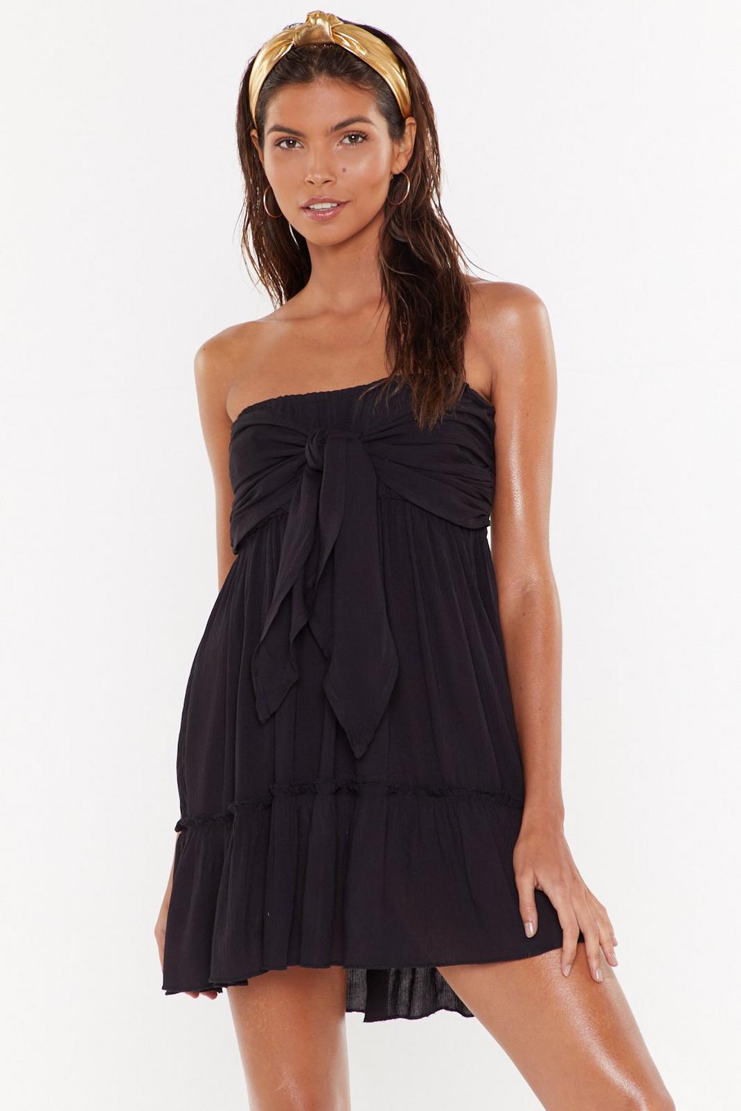 Wrapped Up in the Moment Strapless Cover-Up Dress image number 1