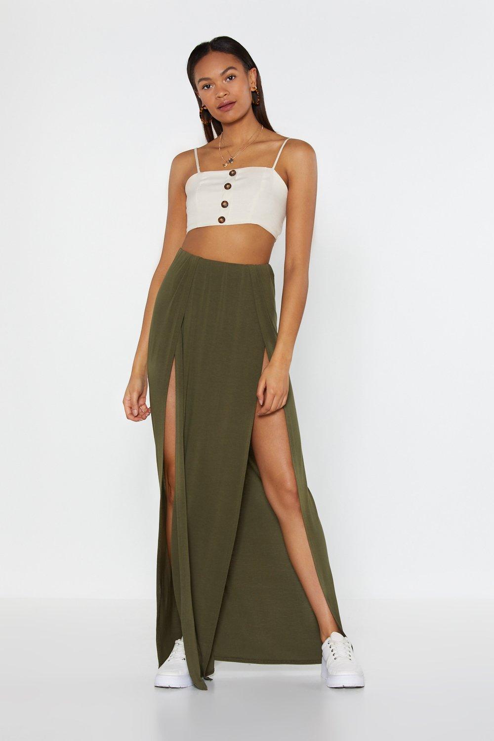 slit skirt