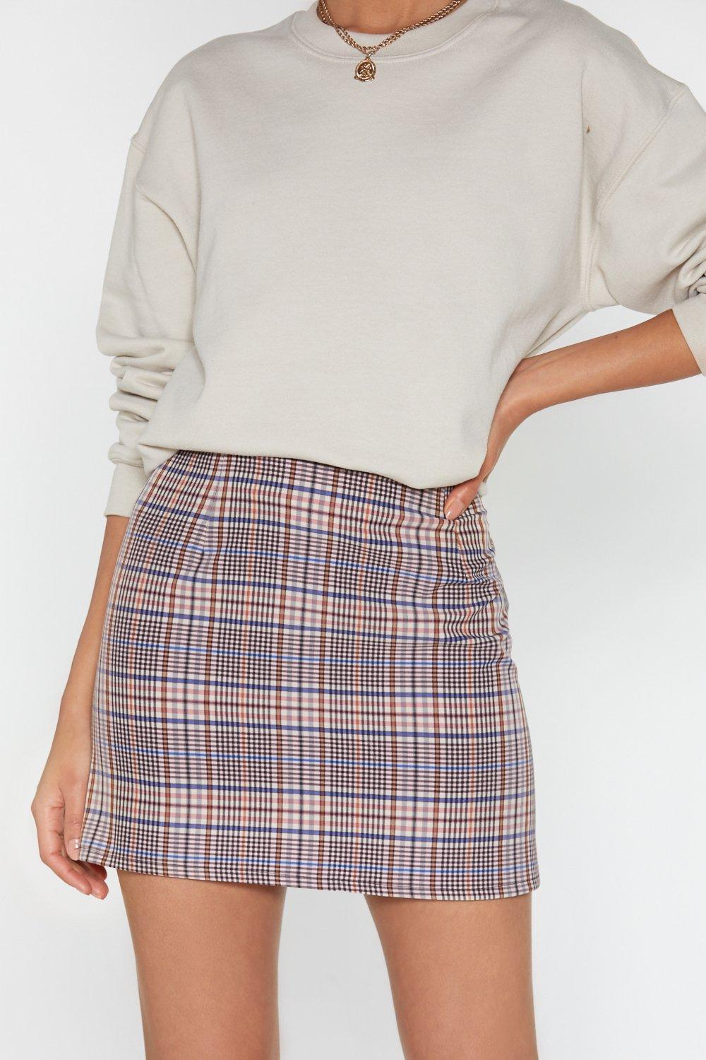 Premium Tailored Belted Mini Skirt