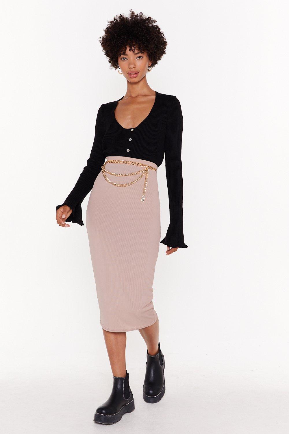 tight midi skirt