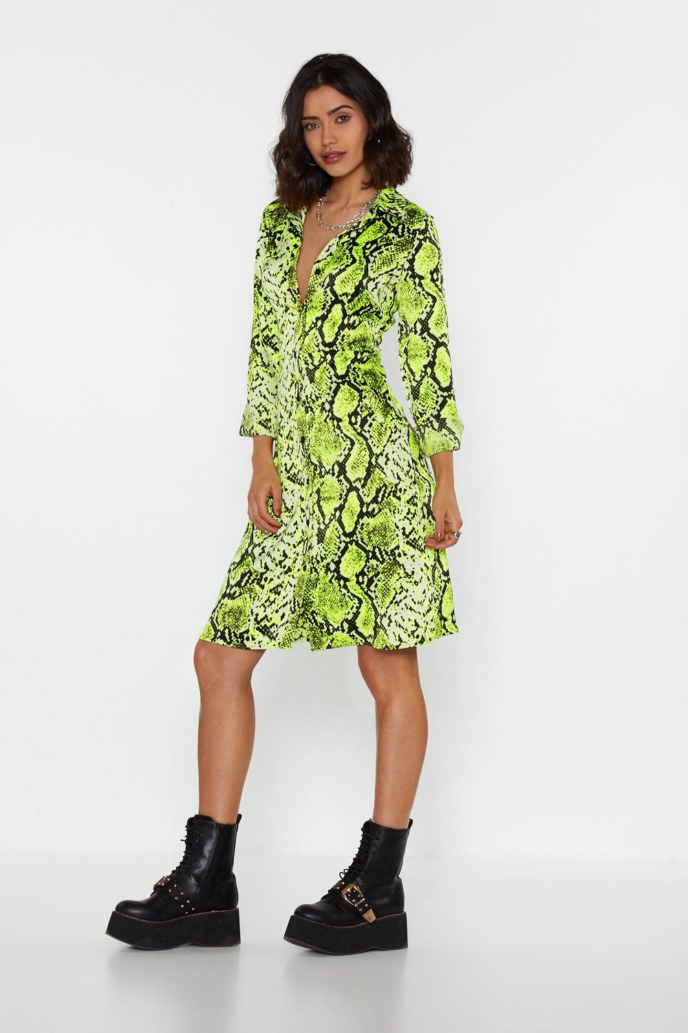 Lime hotsell snake dress