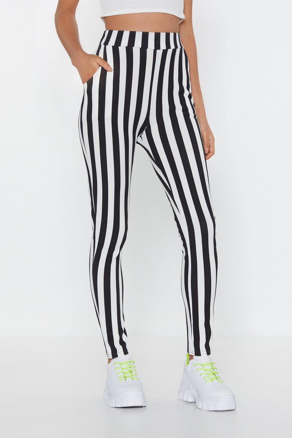 Line Your Pockets Striped Leggings
