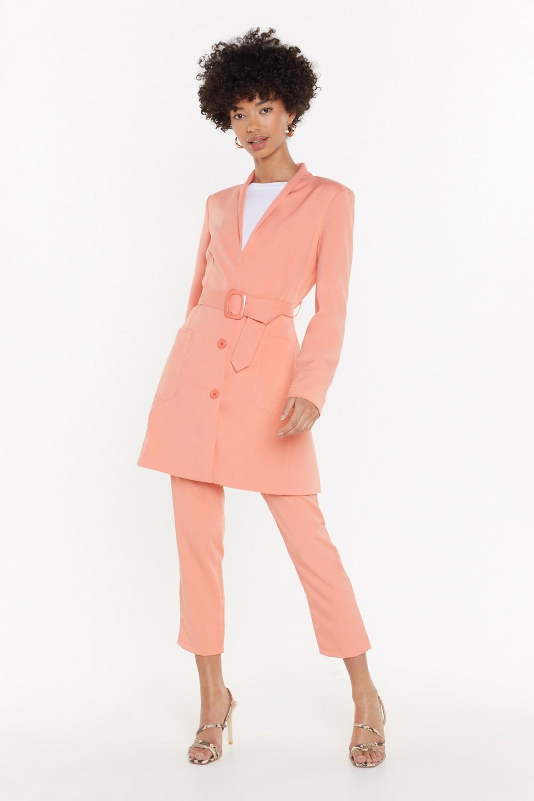 Out of Office Belted Longline Blazer image number 1