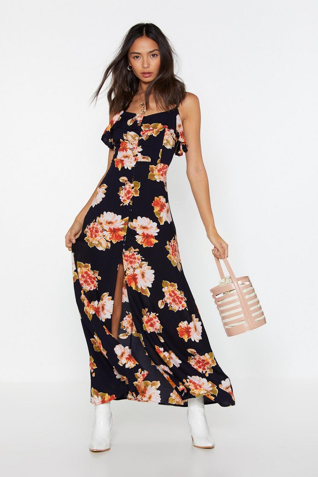 Running Through the Garden Floral Maxi Dress image number 1