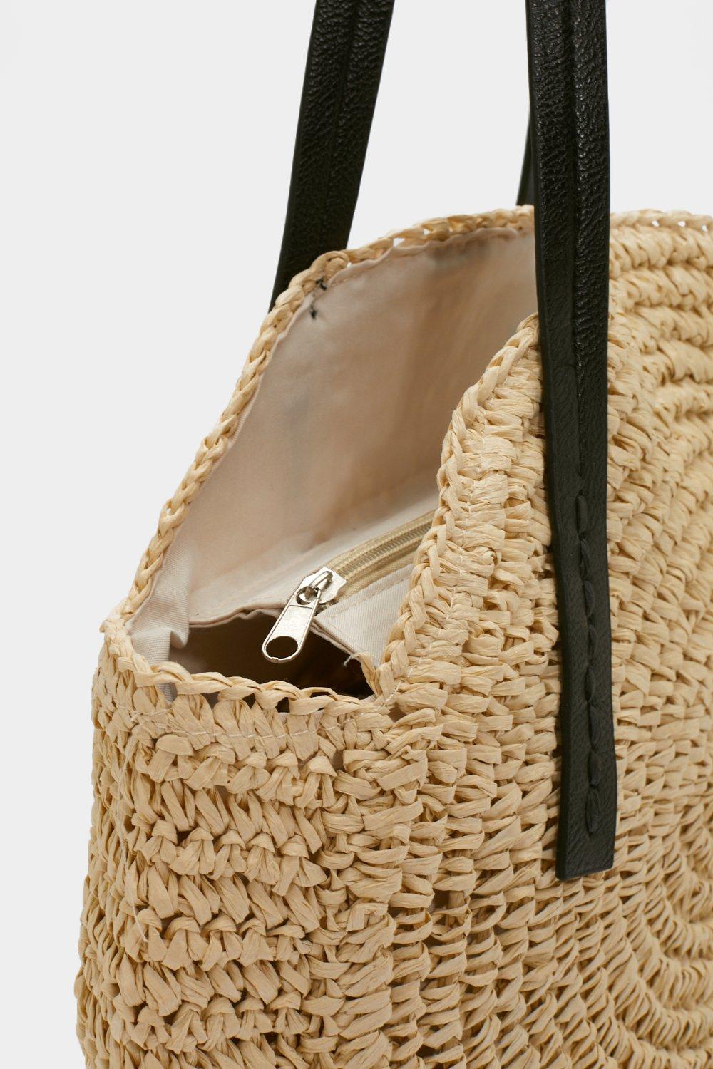 Nasty gal best sale straw bag