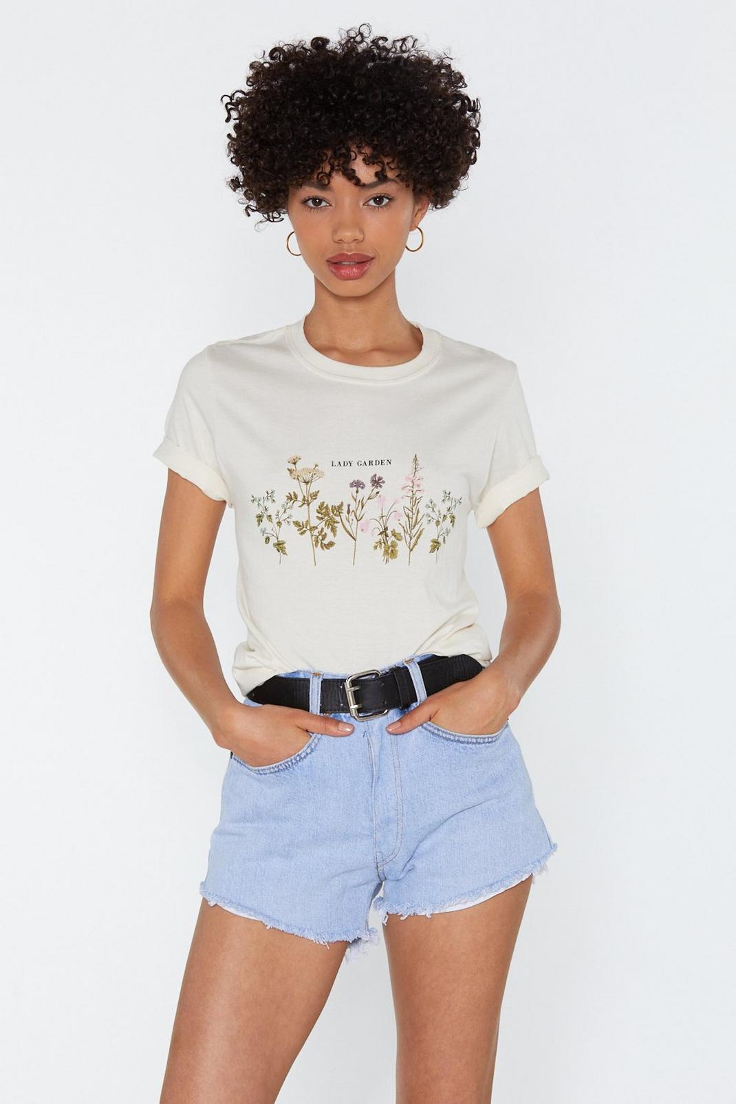You Grow Babe Floral Tee image number 1
