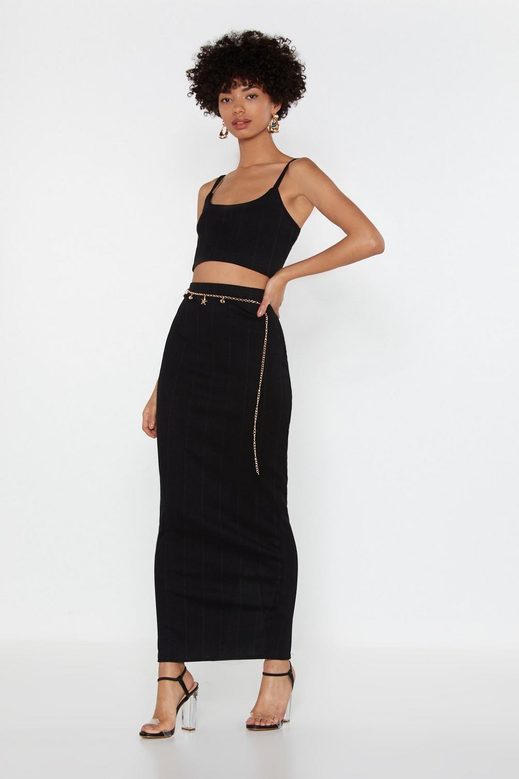 Bandage Strappy Crop & Midi Co-ord image number 1