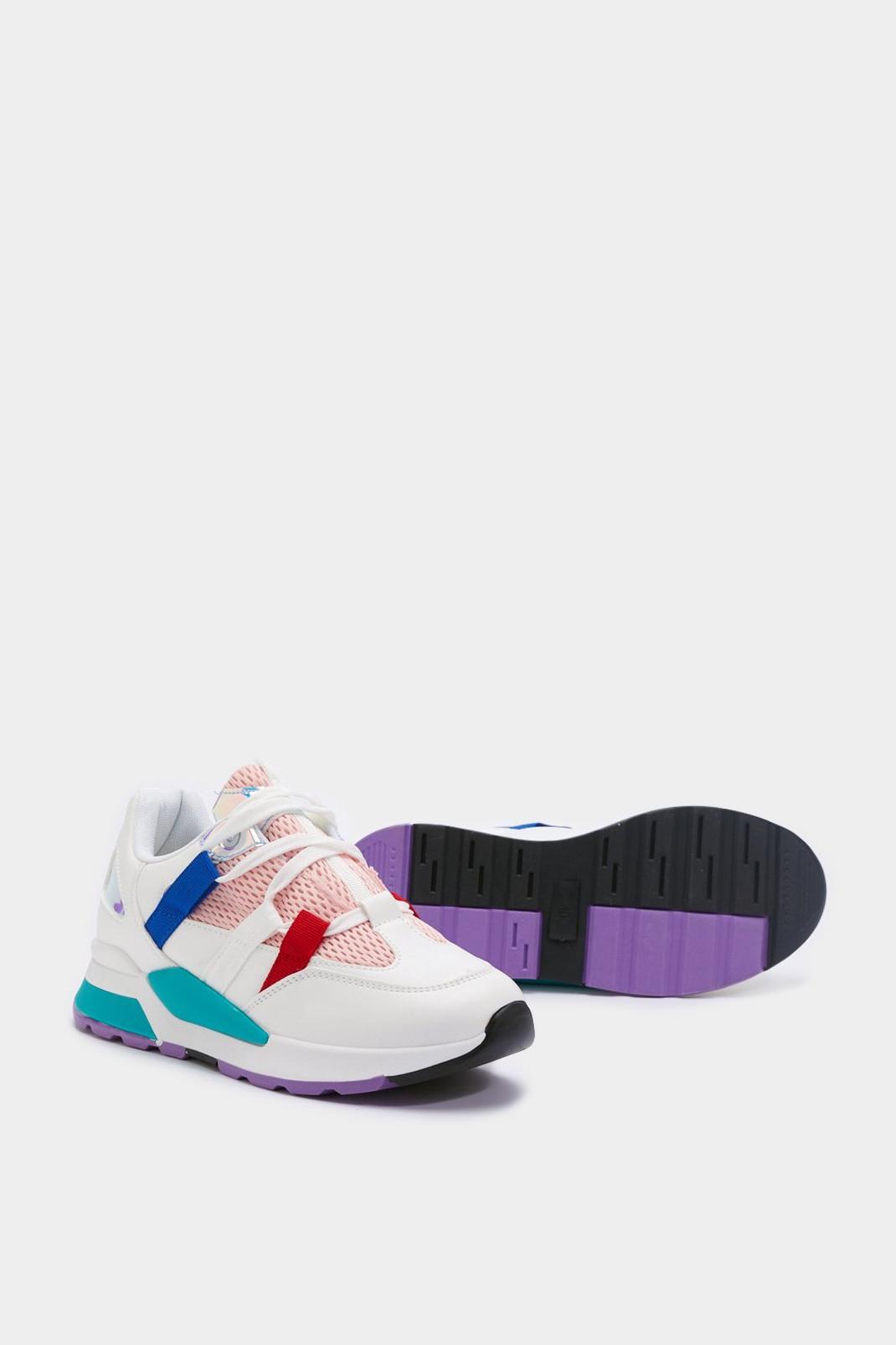 Contrast Colour Block Runner Trainers image number 1