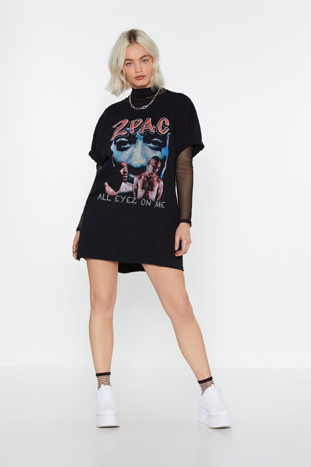 tupac shirt dress