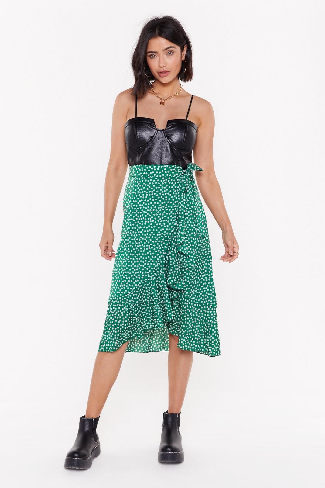 Growing Places Wrap Midi Skirt image number 1