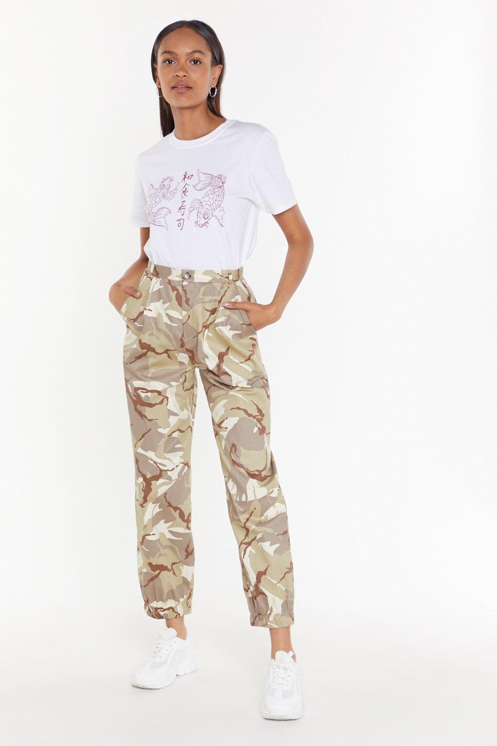 beige camo pants