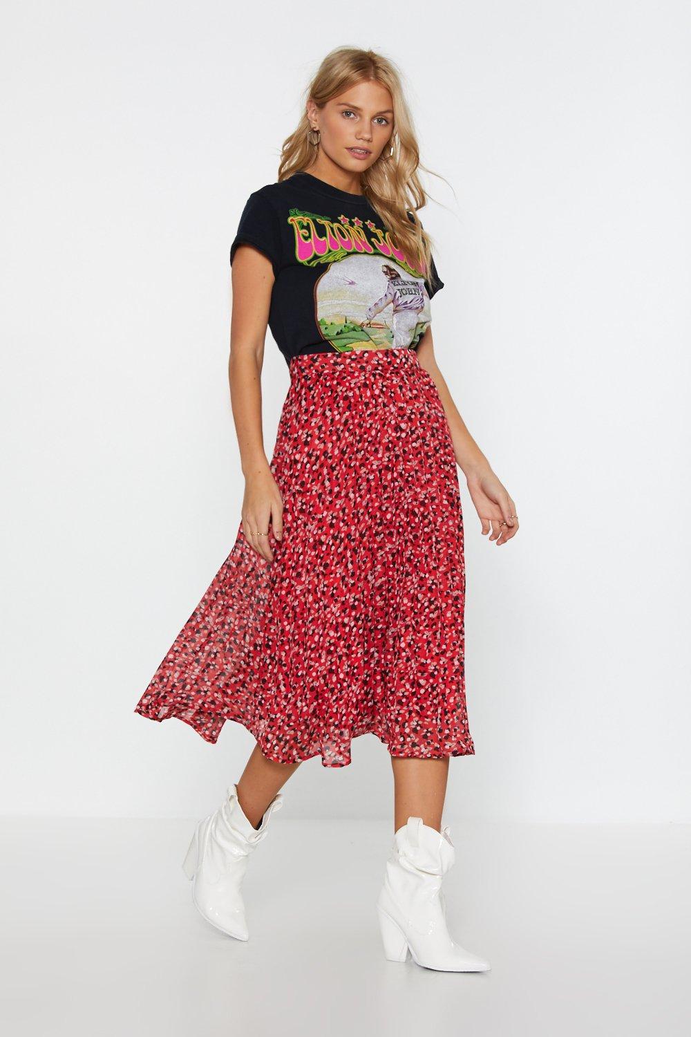 fancy midi skirt