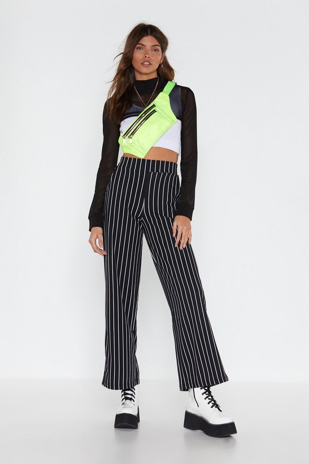 What's Line is Yours Striped Wide-Leg Pants image number 1