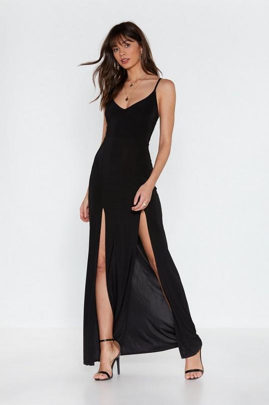 Go to Great Lengths Slit Maxi Dress | Nasty Gal