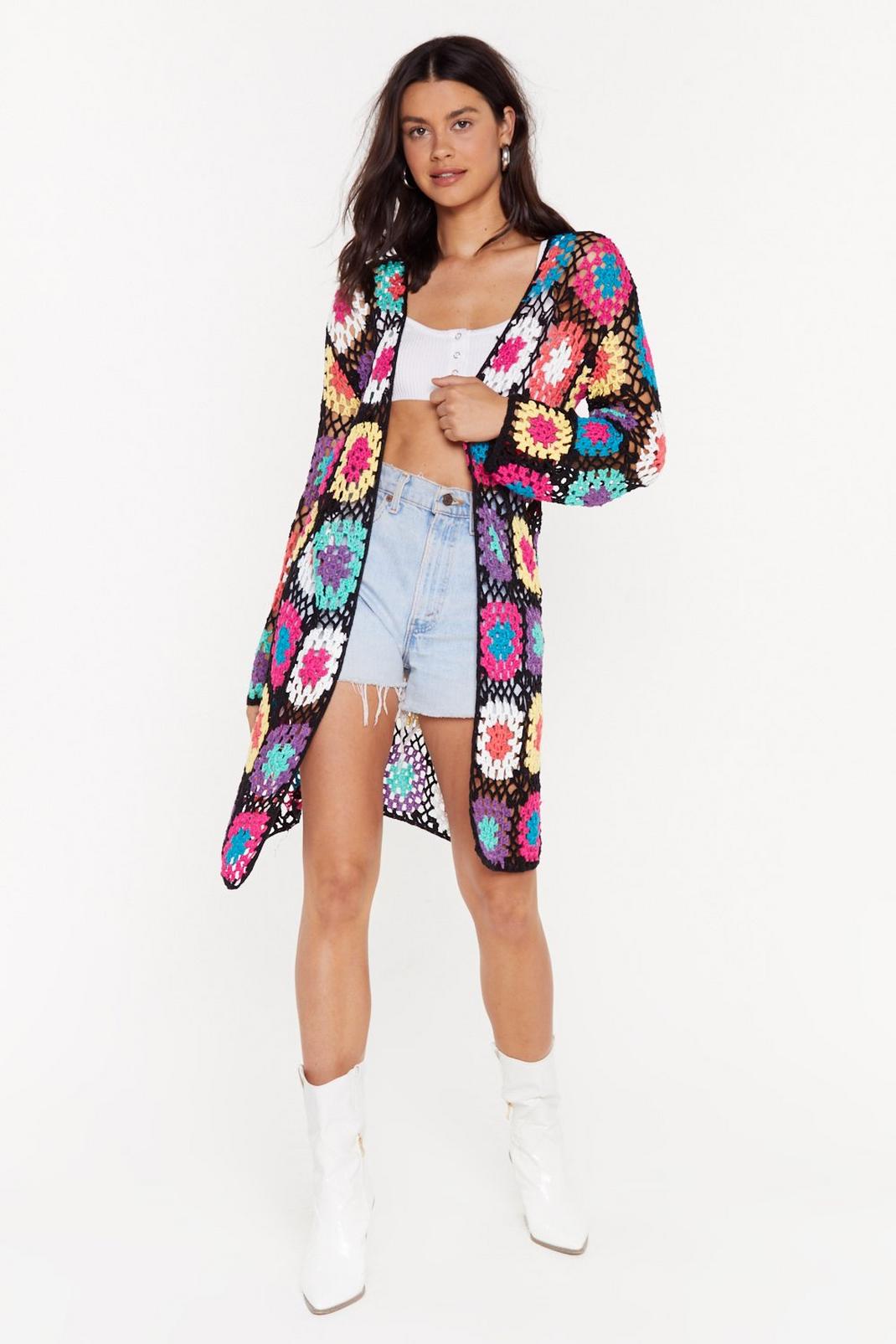 Can You Dig It Crochet Maxi Cardigan image number 1