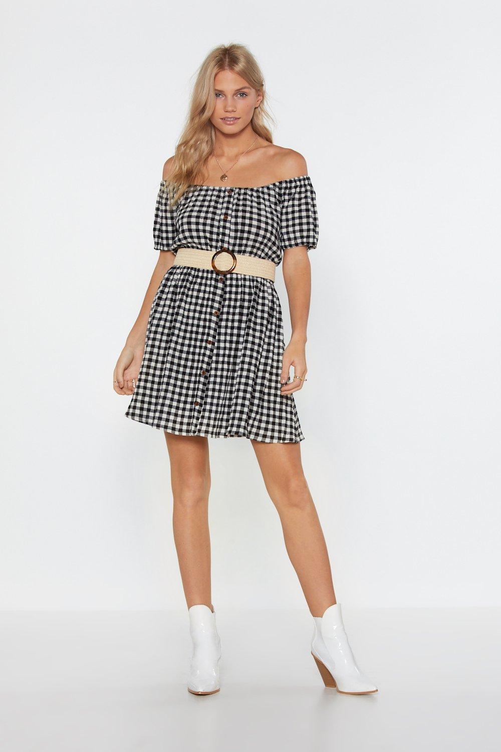 gingham summer dress