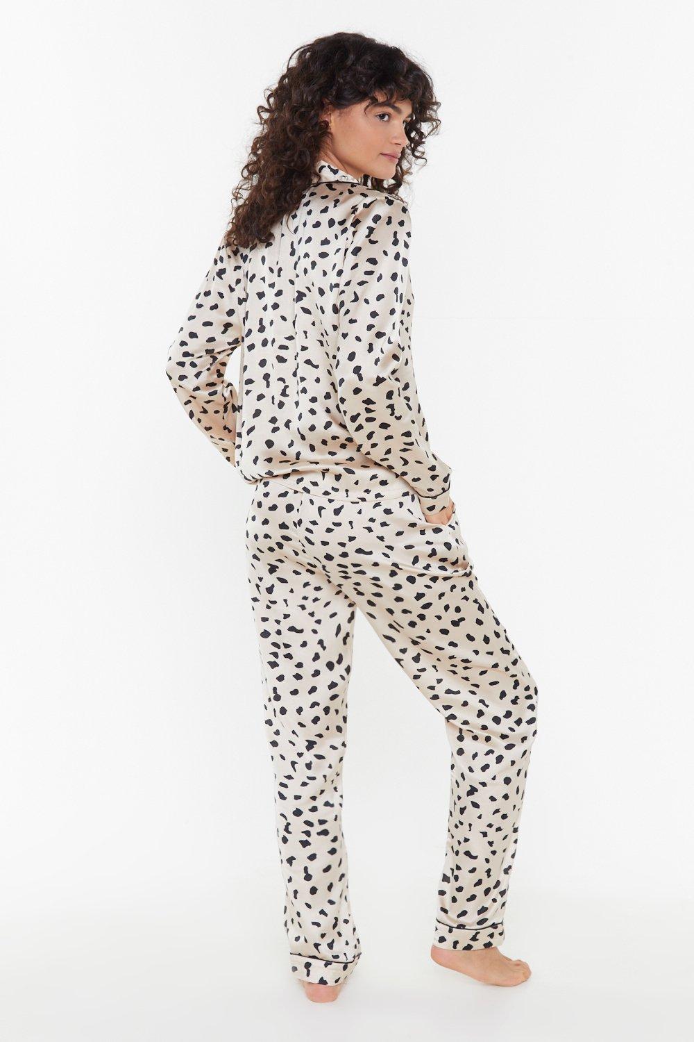 Dalmatian print pajamas hotsell