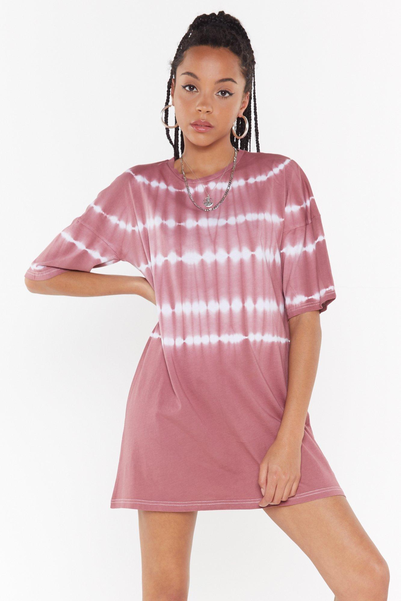 tie dye tee dress