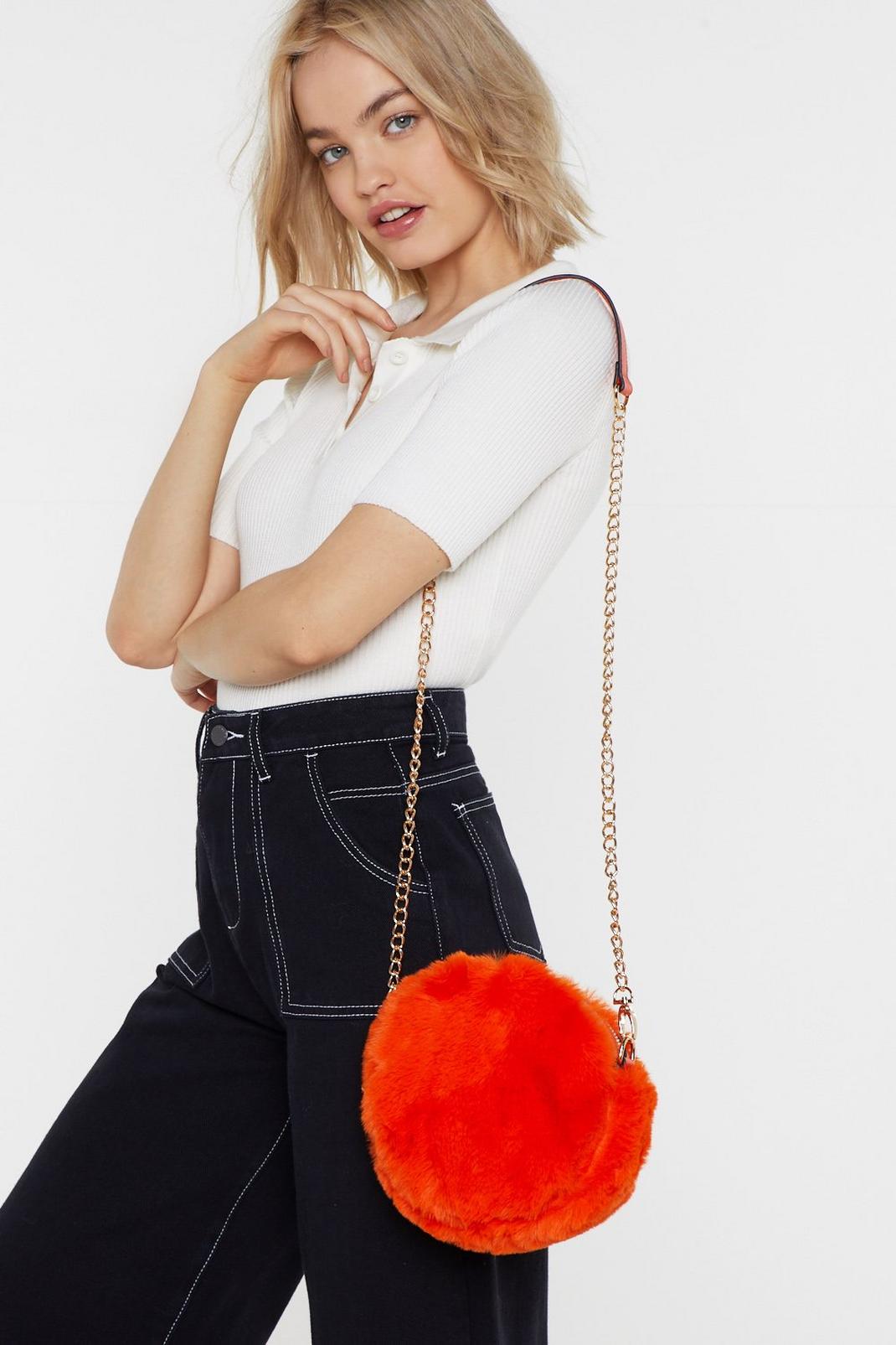 WANT Are You Fur Real Faux Fur Crossbody Bag image number 1