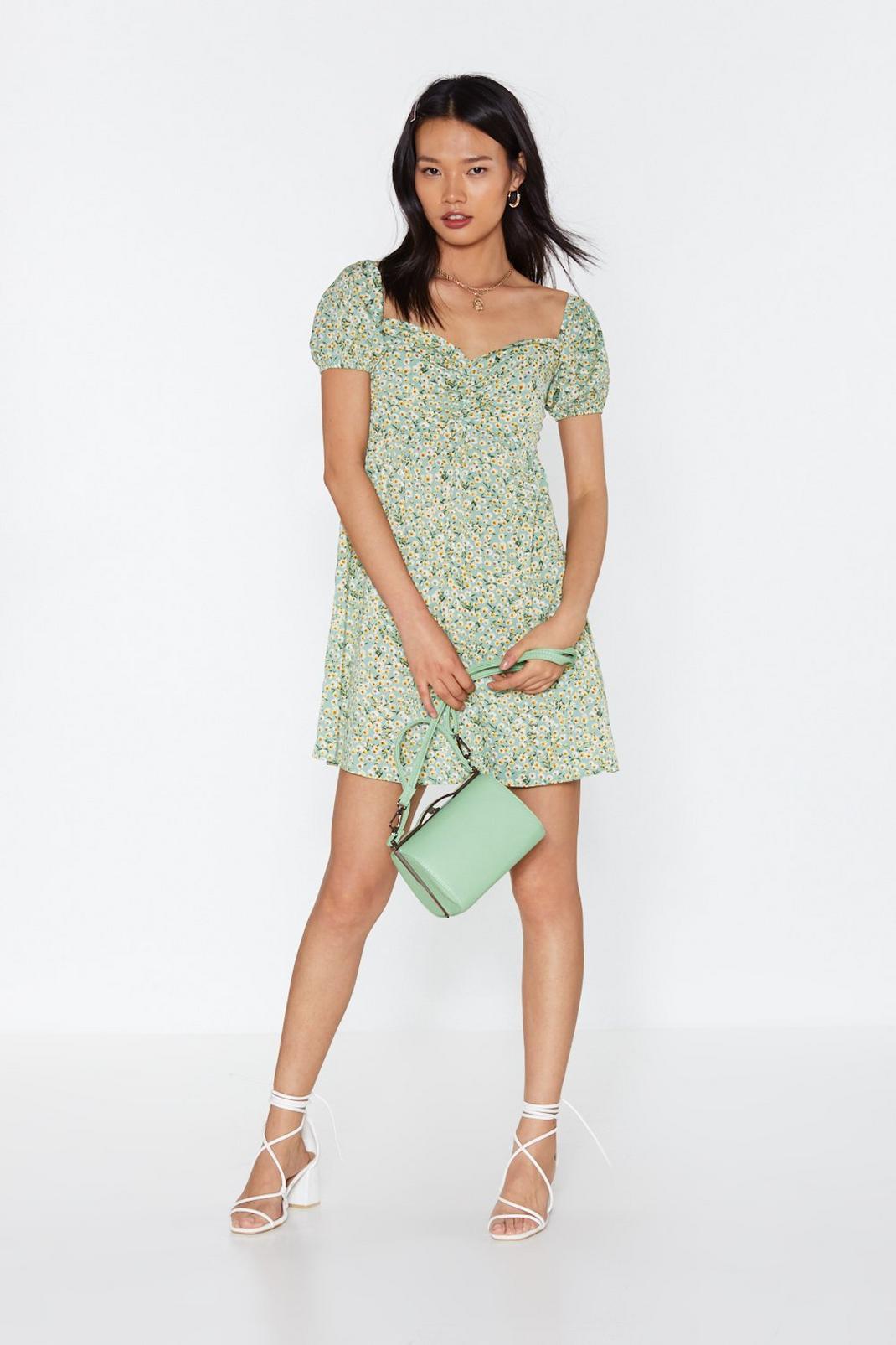 Where Love Grows Floral Puff Sleeve Dress image number 1