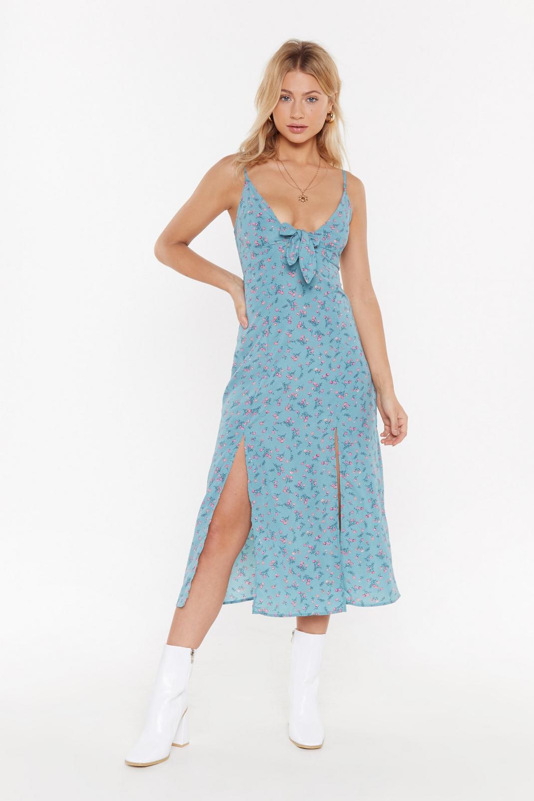 You're Petal That I Want Floral Midi Dress image number 1