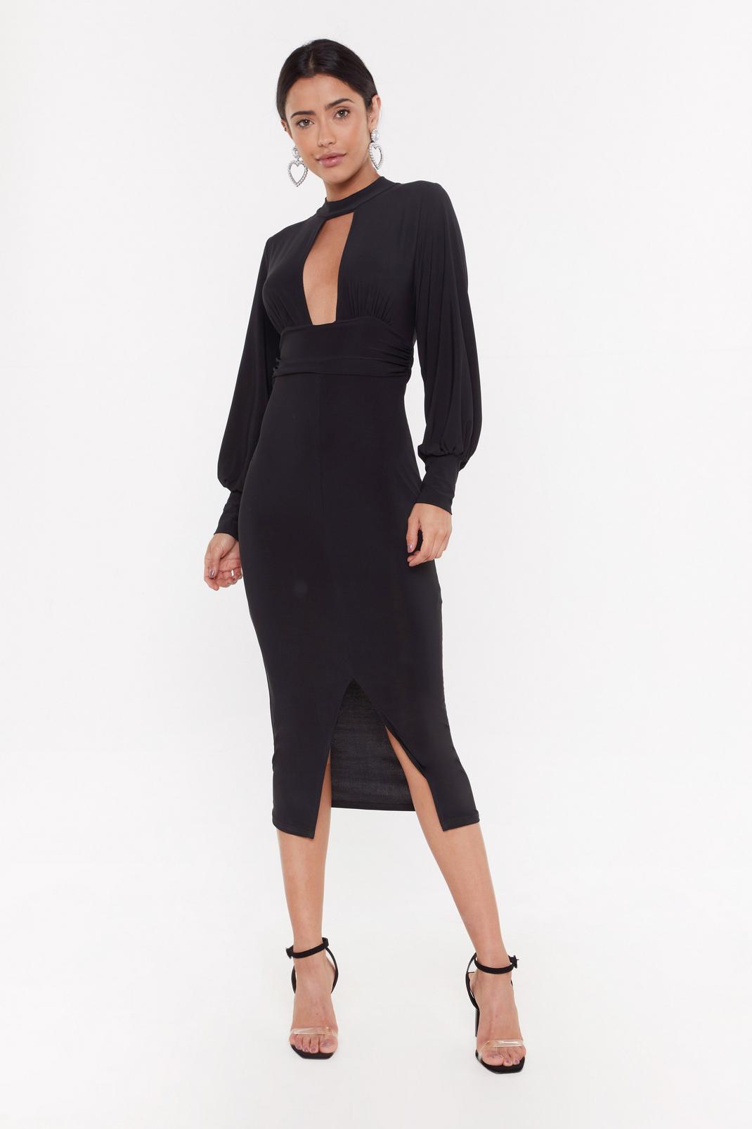 Dare to Bare Cut-Out Midi Dress image number 1