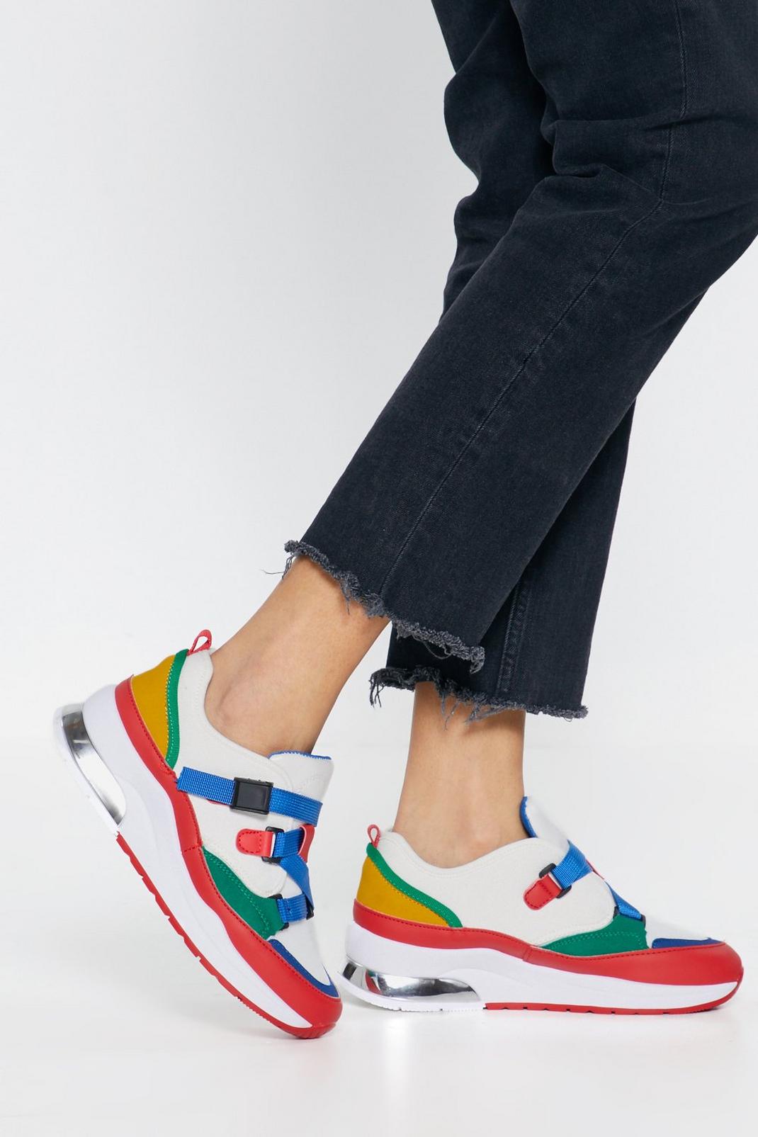 Colour Block Chunky Trainers image number 1