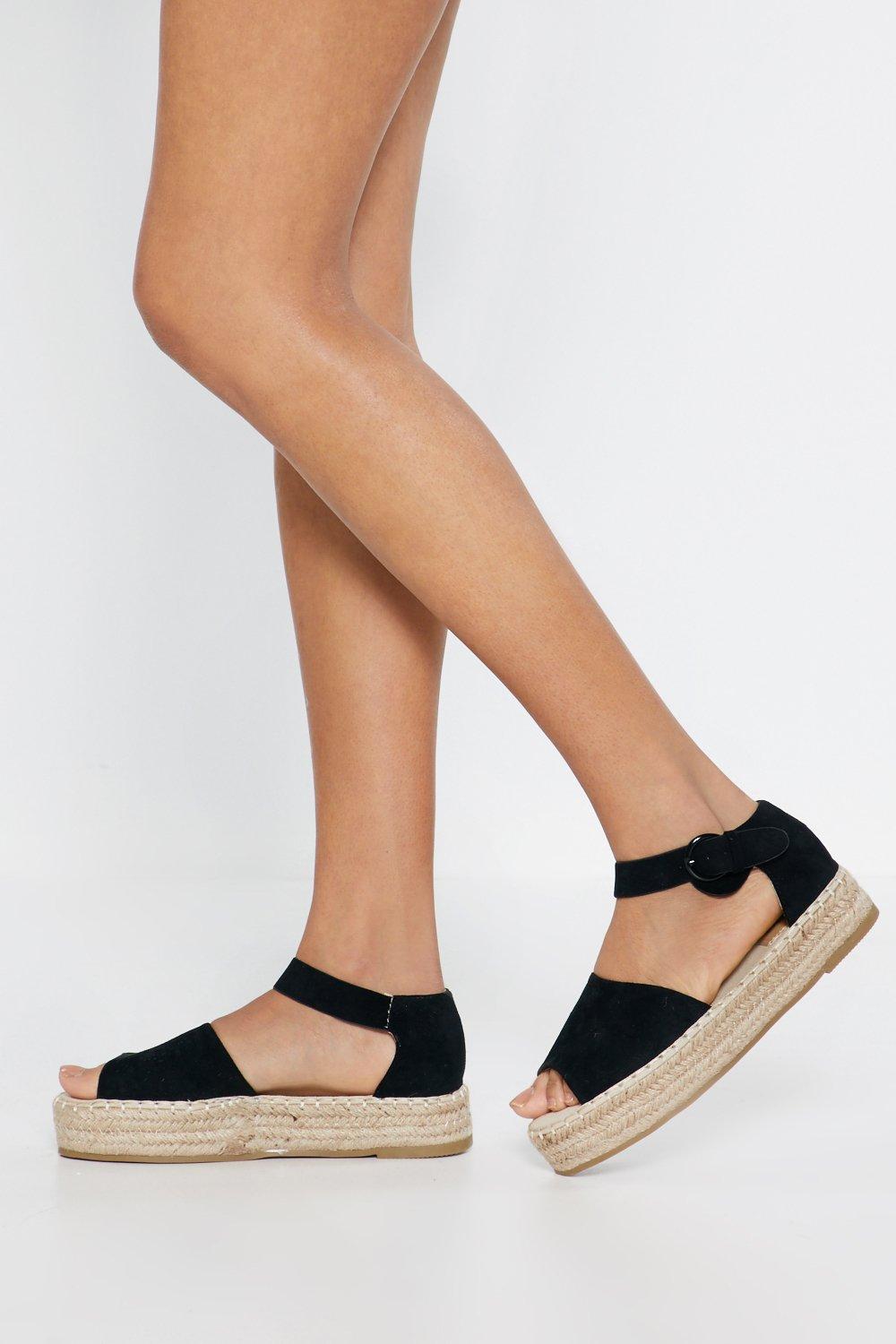 Open Toe Flatform Espadrilles | Nasty Gal