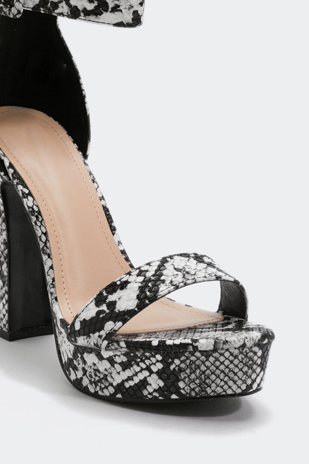 Snake skin platform on sale shoes