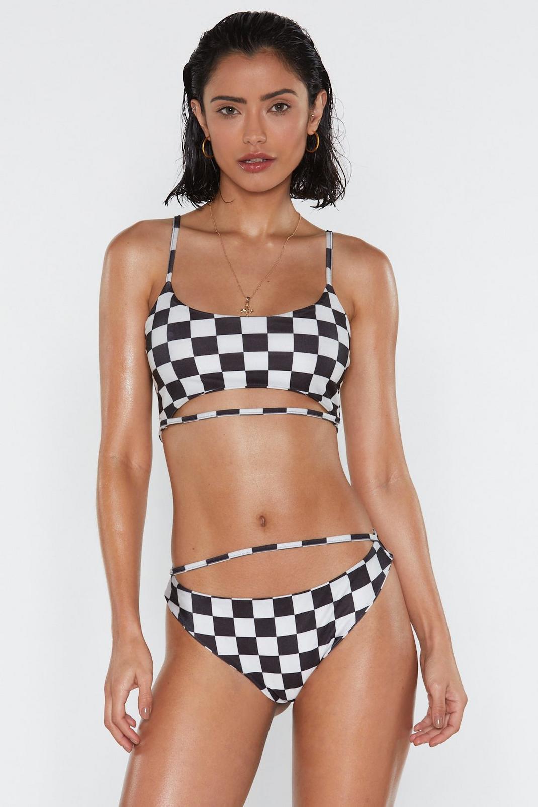 All's Square Checkerboard Bikini Bottoms image number 1