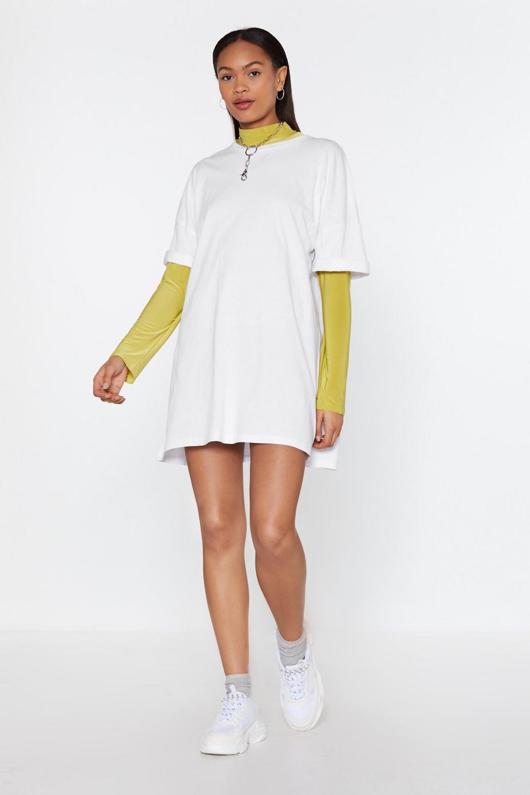 Spill the Tee Oversized Mini Dress image number 1