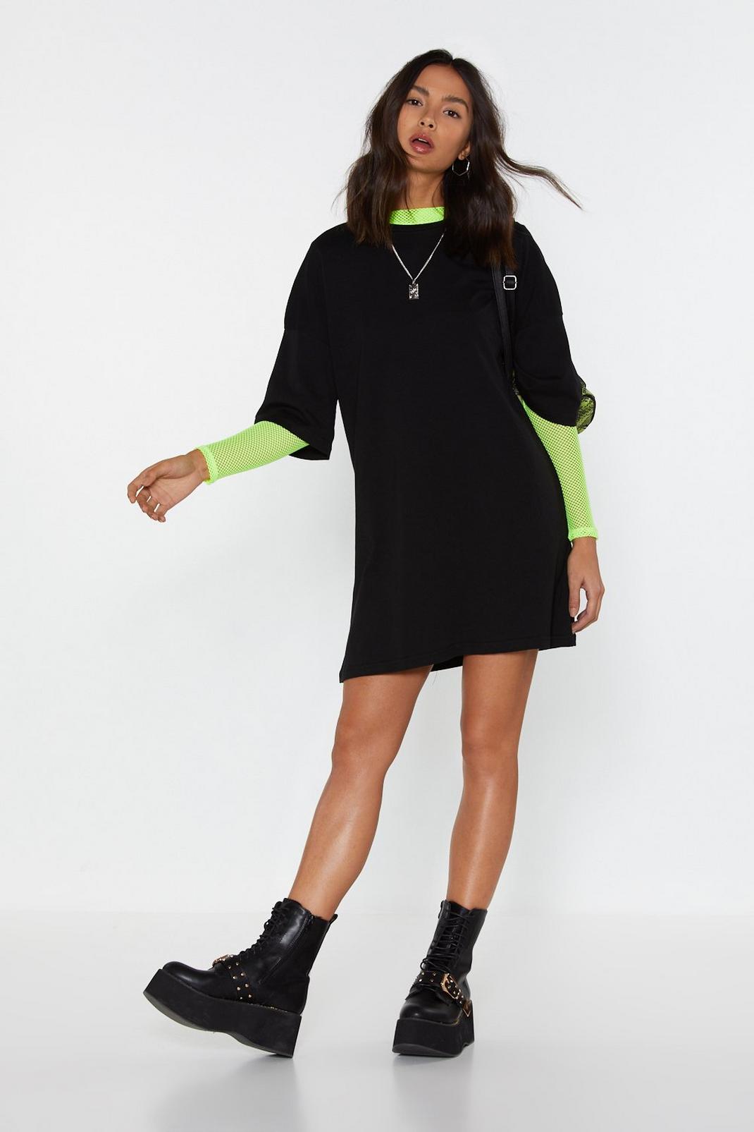 Spill the Tee Oversized Mini Dress image number 1