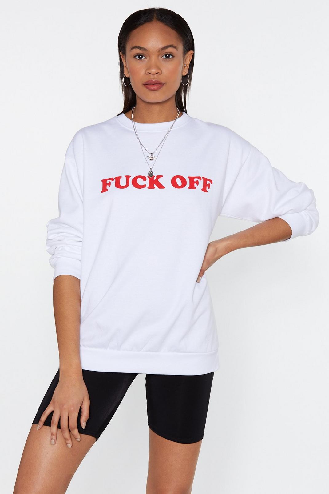 Fuck Off Relaxed Sweatshirt image number 1