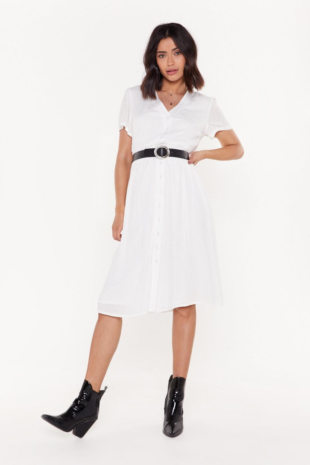 More for V Button-Down Midi Dress image number 1