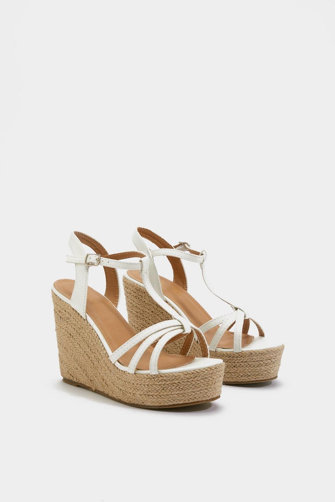 T Bar Strappy Wedges