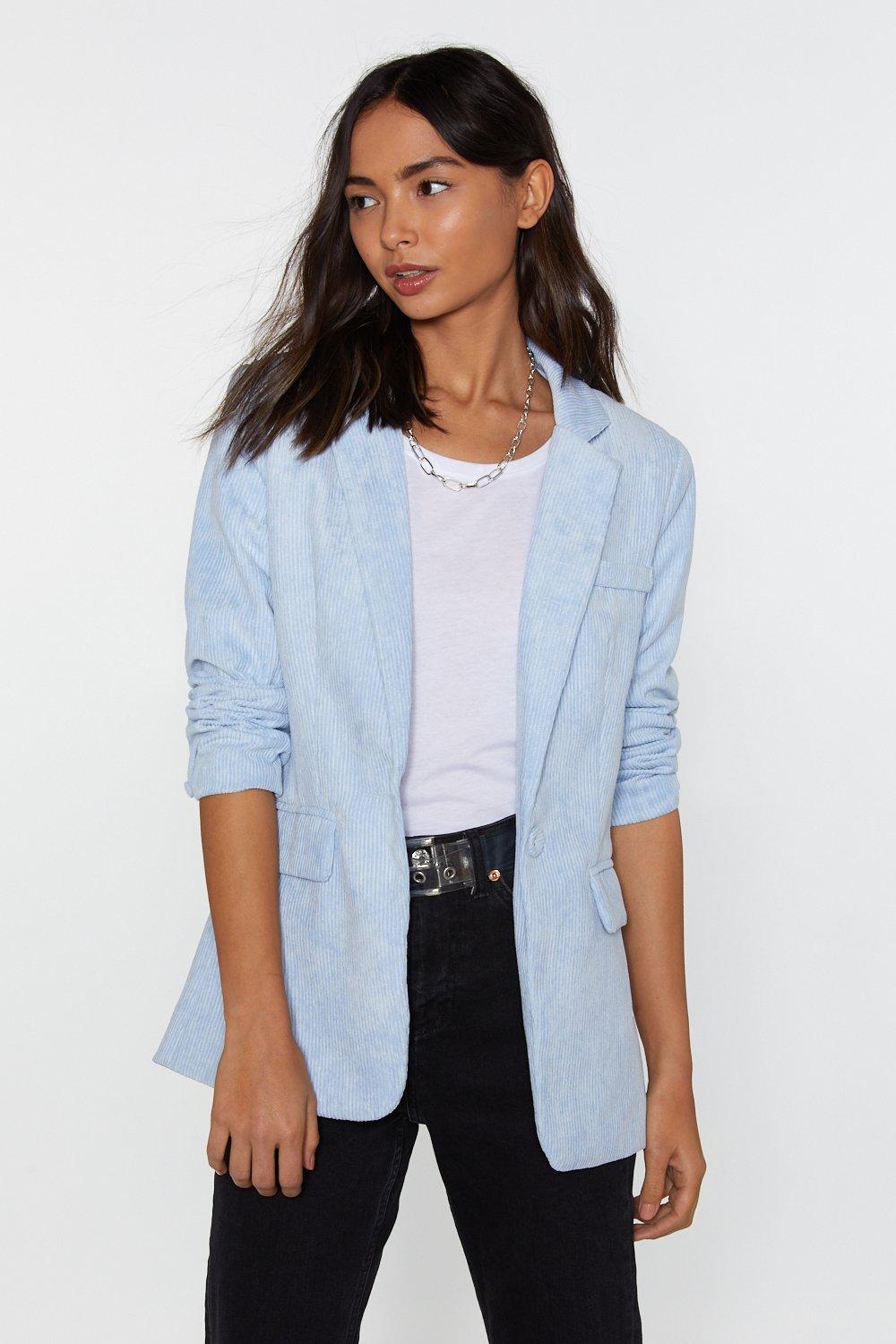 Cord Tailored Blazer Nasty Gal