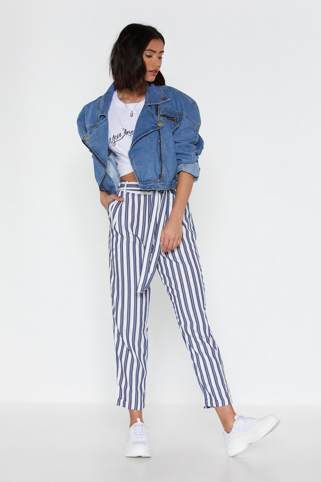 Belted Tailored Pants image number 1