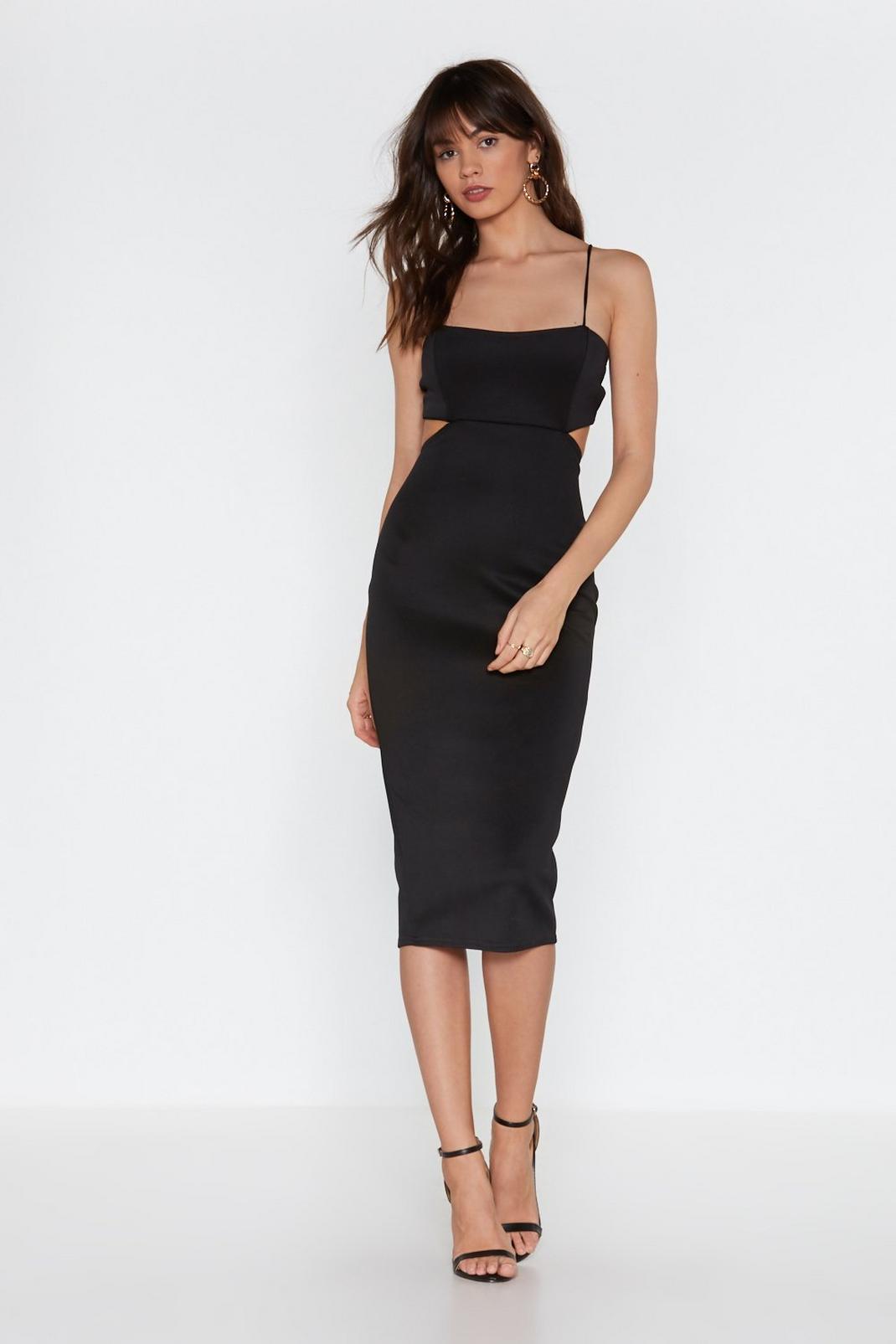 Back in the Game Cut-Out Bodycon Midi Dress image number 1