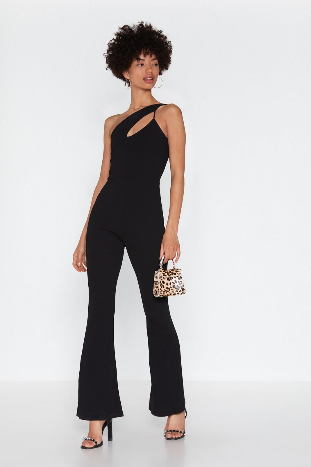 The Ins and Cut-Outs One Shoulder Jumpsuit image number 1