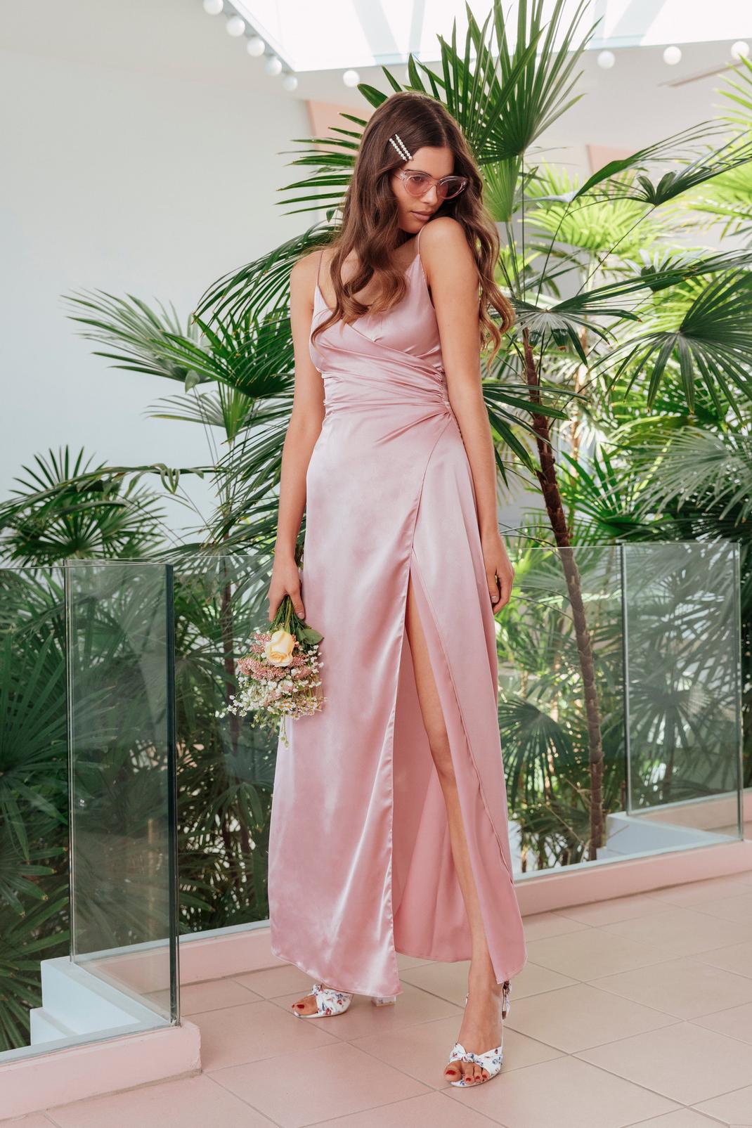 Right Bride Your Side Satin Maxi Dress image number 1