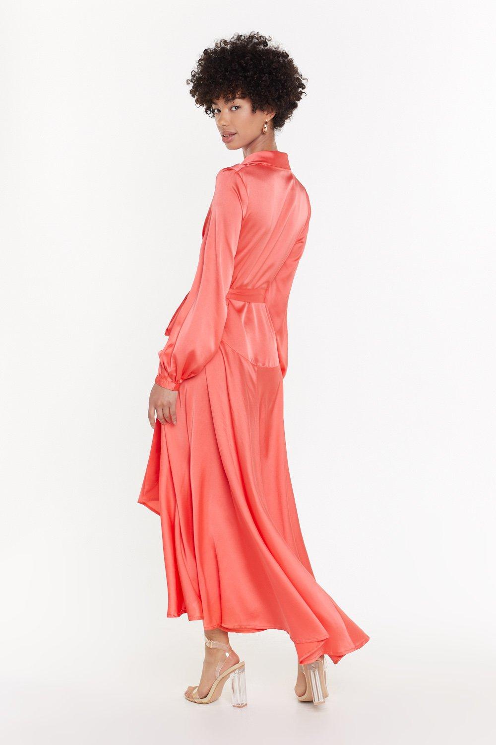 Nasty gal make on sale your entrance satin dress