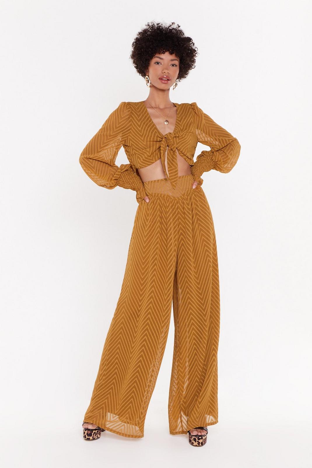 High Life High-Waisted Wide Leg Pants image number 1