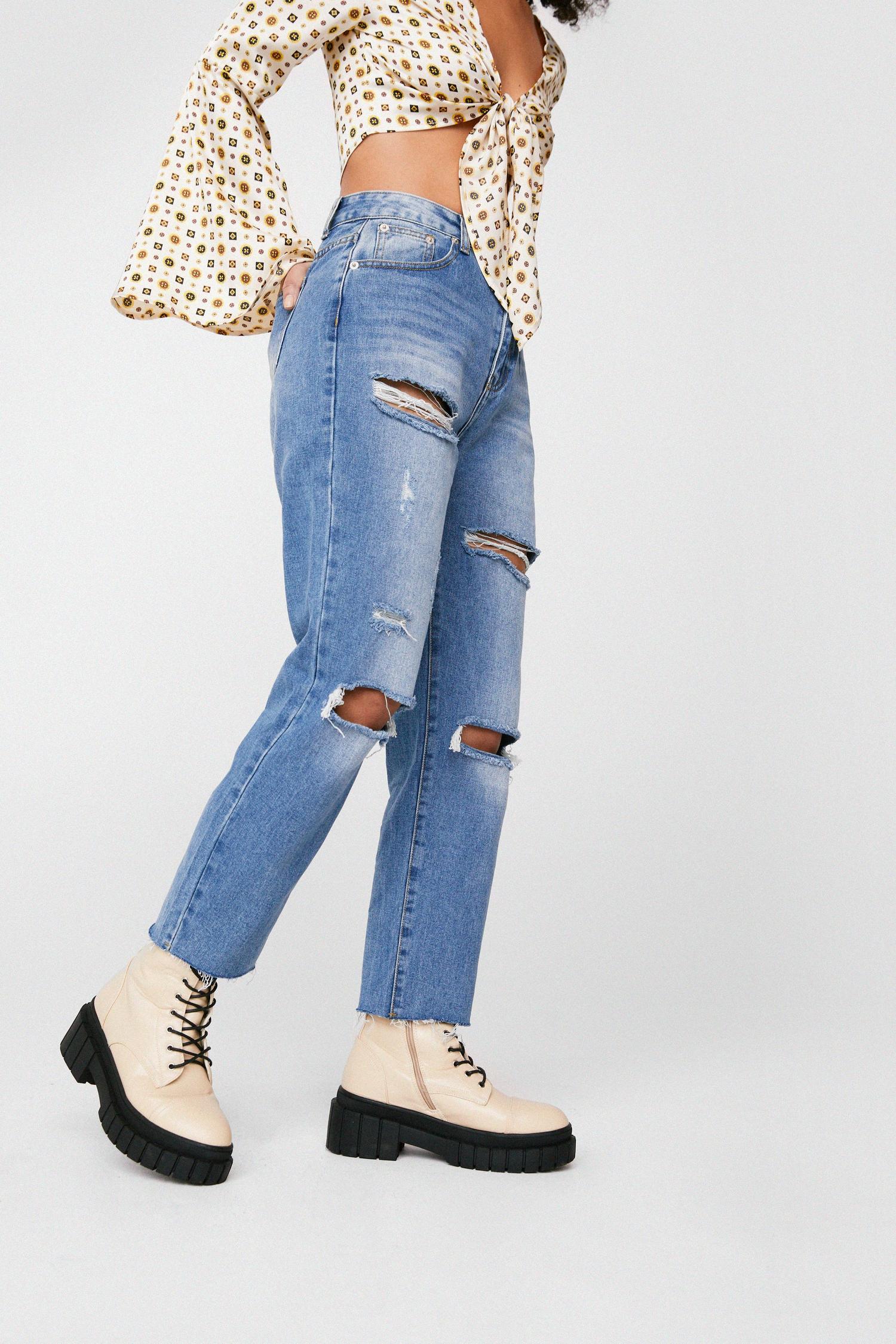 low rise straight leg jeans