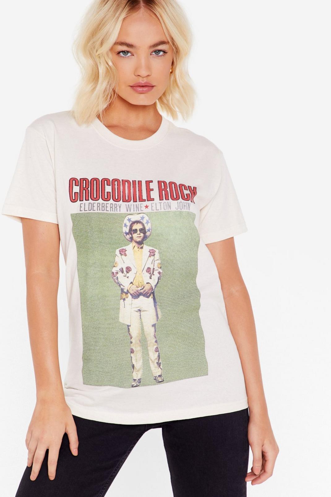 T-shirt à slogan et impressions Crocodile Rock Elton John, 165 image number 2
