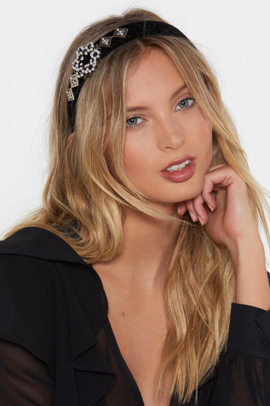 Embellish the Moment Pearl and Diamante Headband image number 1