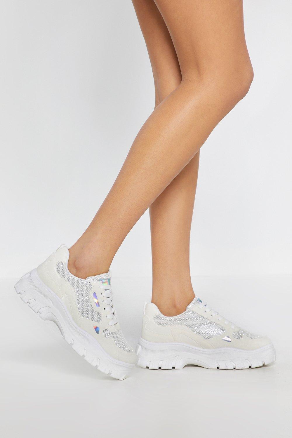 Sparkle Glitter Chunky Sneakers | Nasty Gal