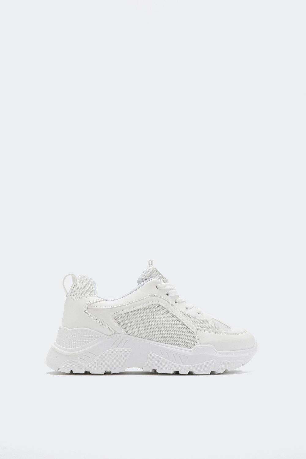 chunky mesh sneakers