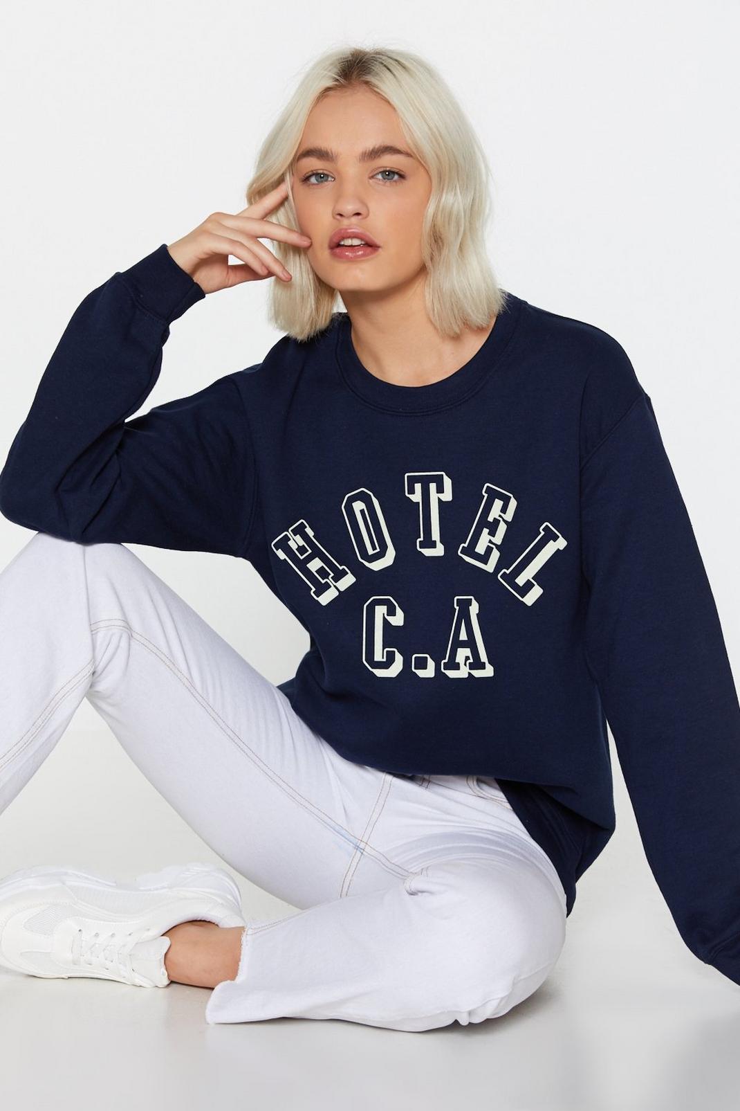 Hotel California Relaxed Graphic Sweatshirt image number 1