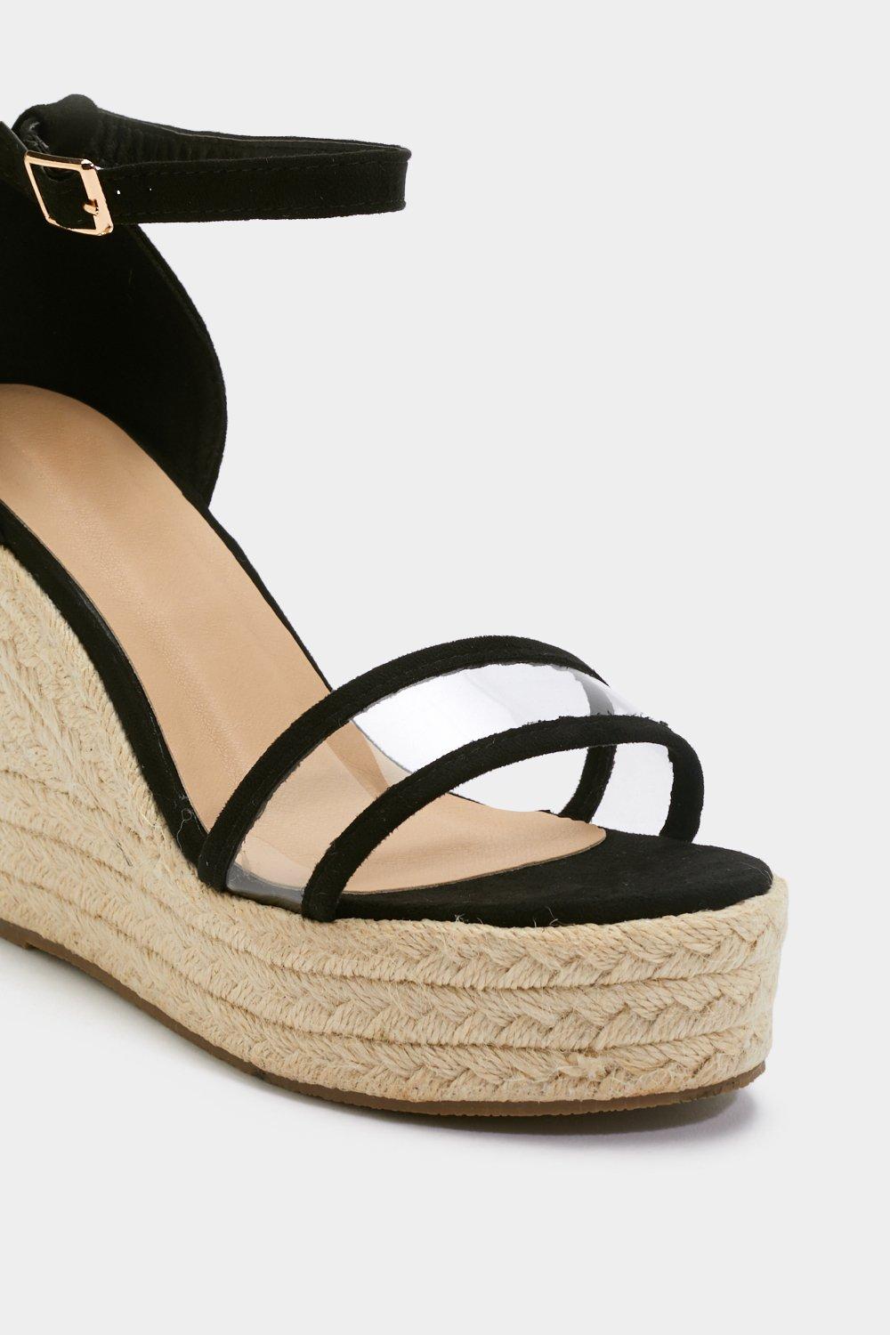 Perspex espadrilles sale